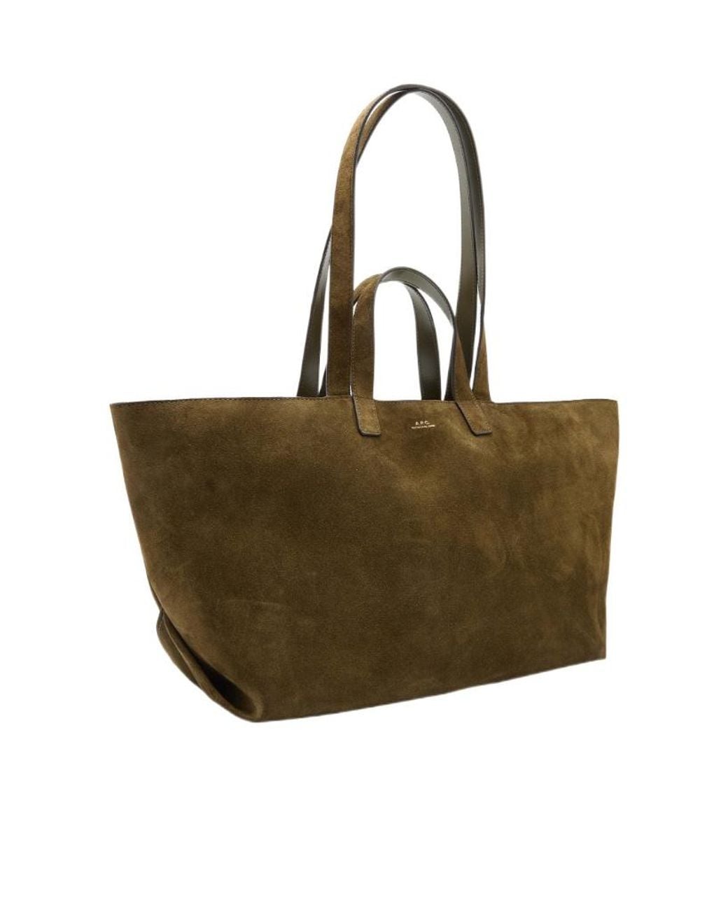 A.P.C. Green Le Drummer Tote Bag