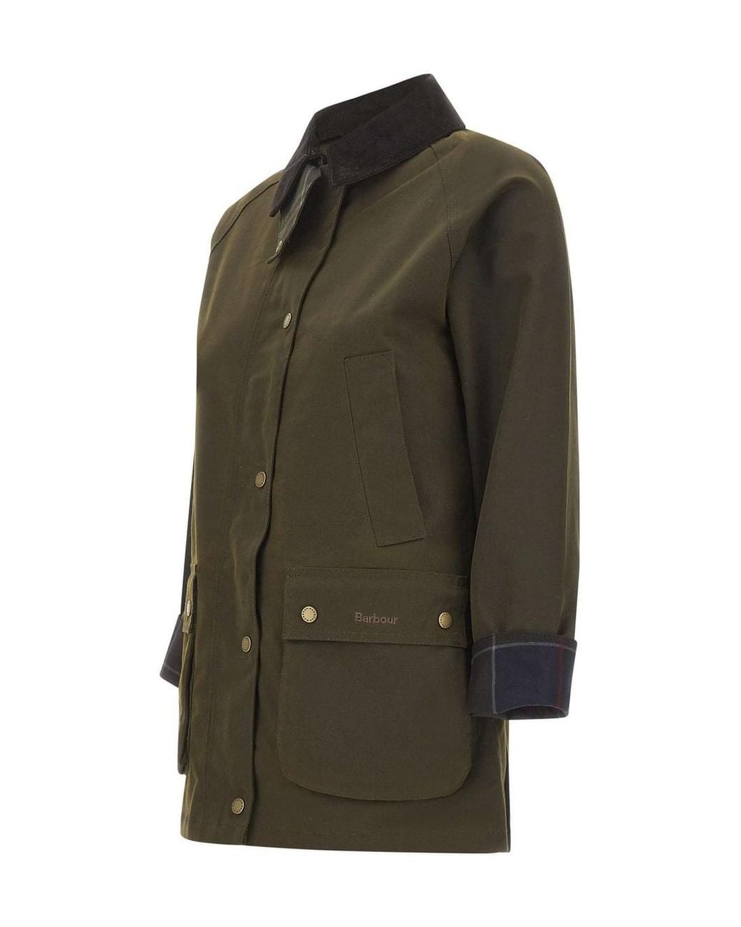 Barbour Green Buttoned-Pocket Jacket