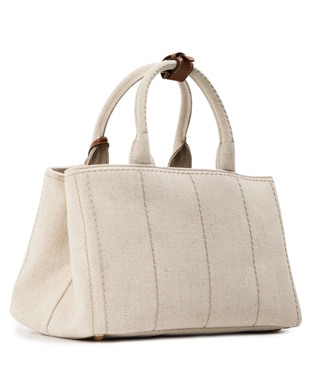 Prada Natural Canvas Lrg Ld62