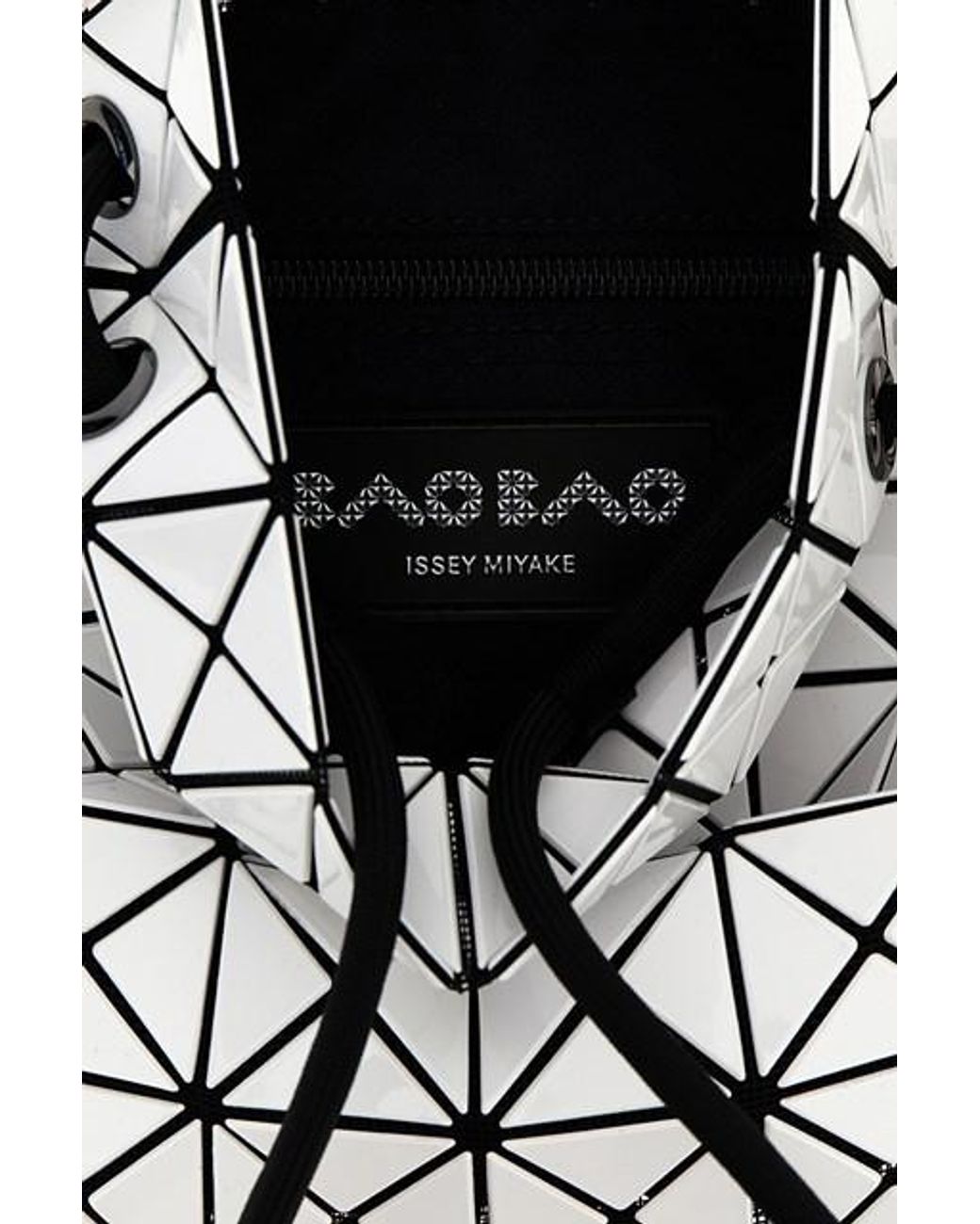 Issey Miyake White Drawstring Shoulder Bag