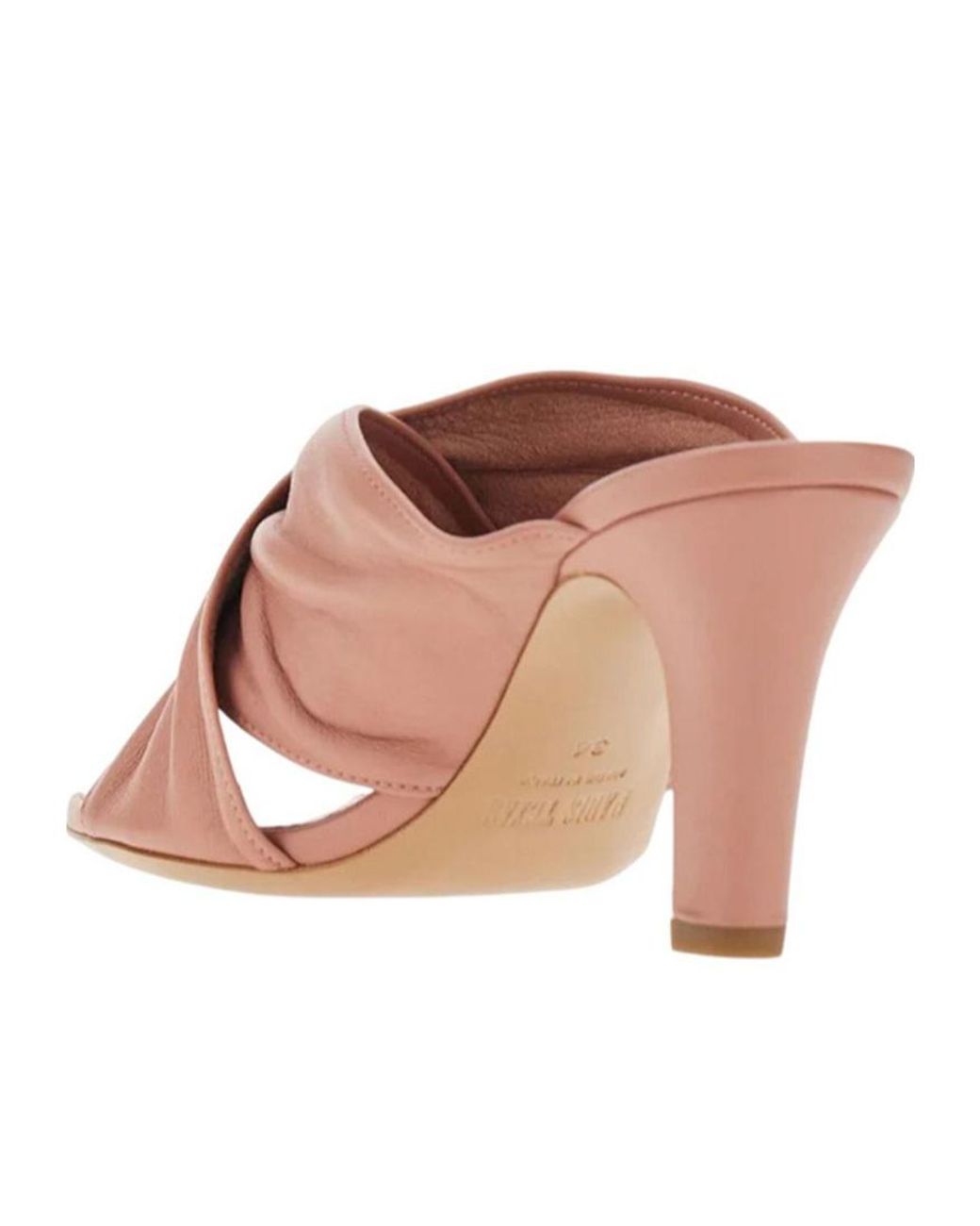 Paris Texas Pink Maria Ruched Mules