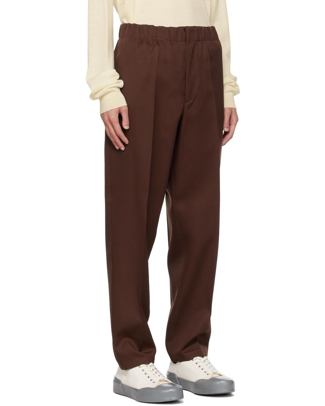 Jil Sander Purple Tailored Tapered Trousers for men