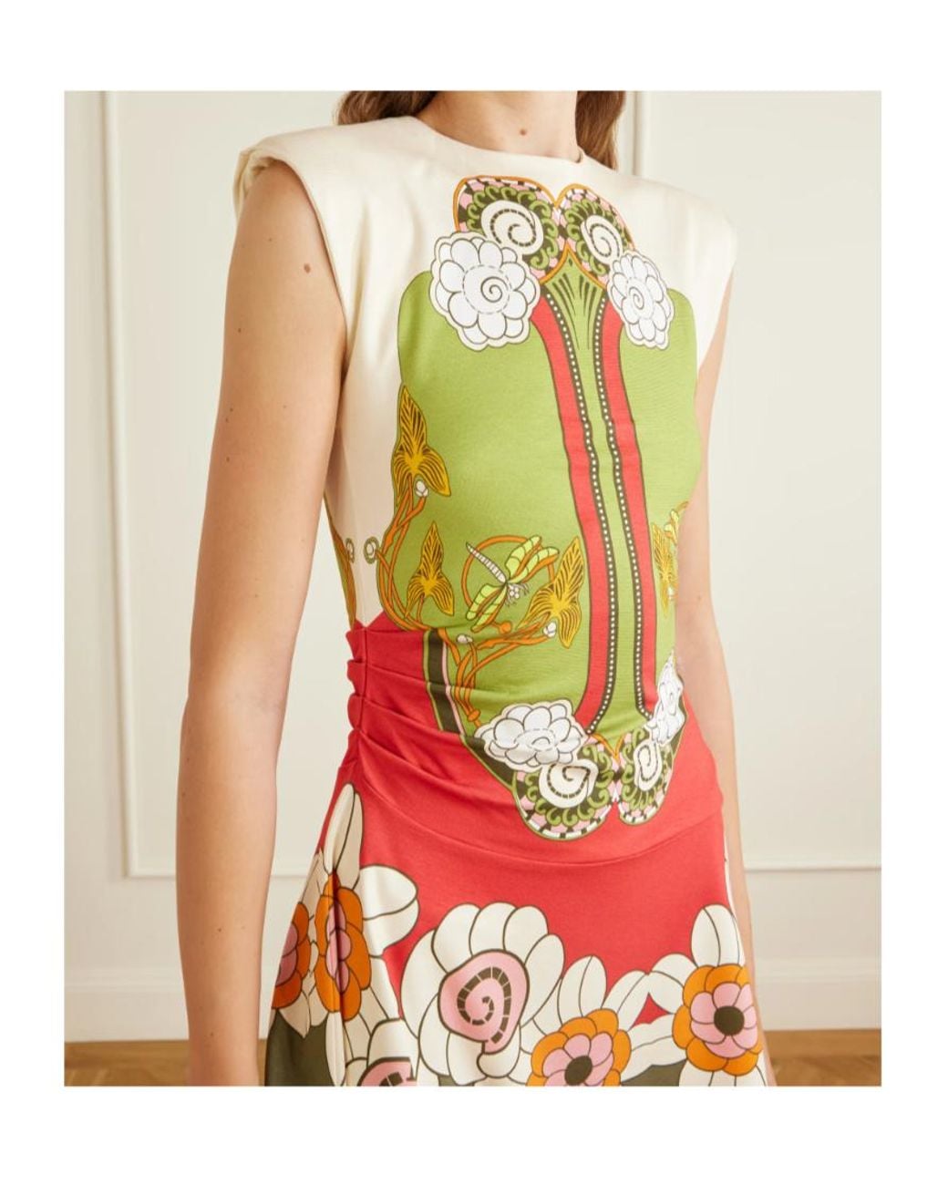 LaDoubleJ Green Lela Placée Mini Dress