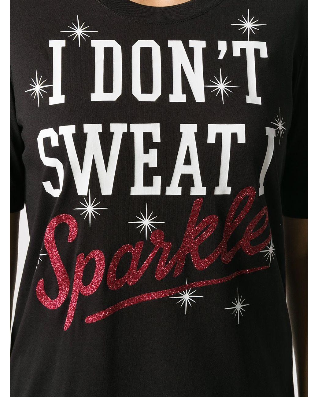 Moschino Black Slogan Printed T-Shirt