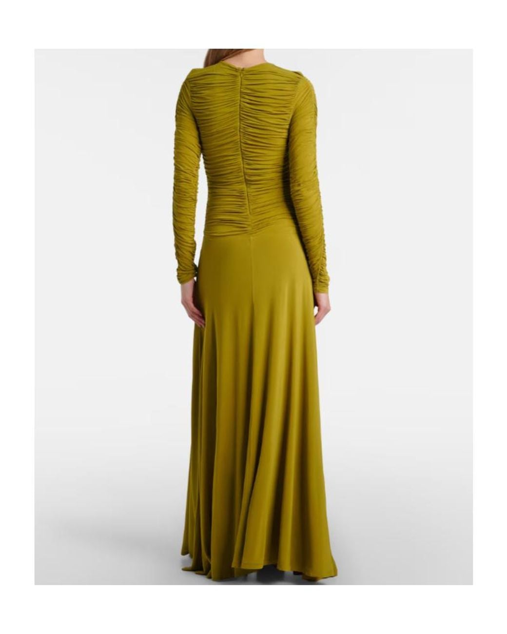 TOVE Green Eira Gathered Maxi Dress