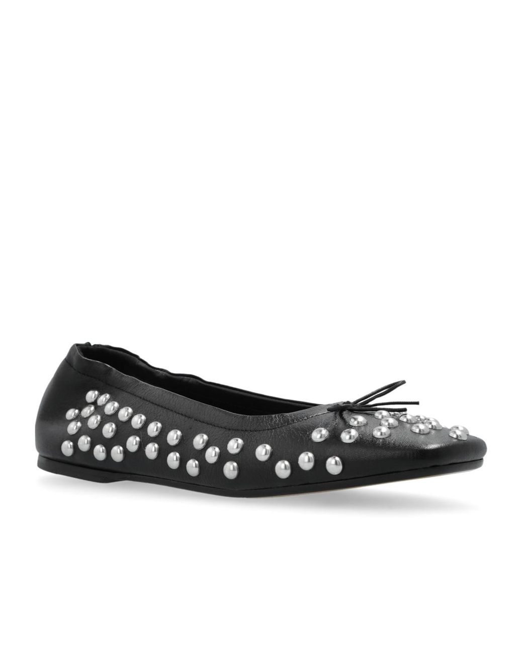 Golden Goose Deluxe Brand Black Stud Embellished Ballet Shoes
