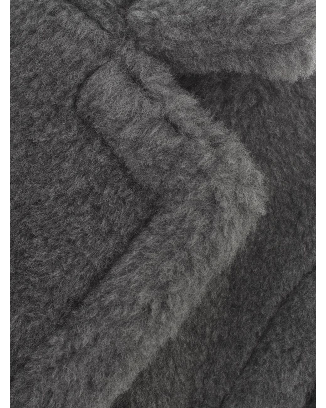 Max Mara Gray Teddy1 Oversized Coat