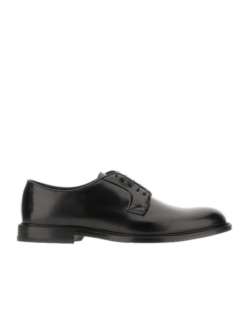 Doucal's Black Lace-Up Derby Shoes for men