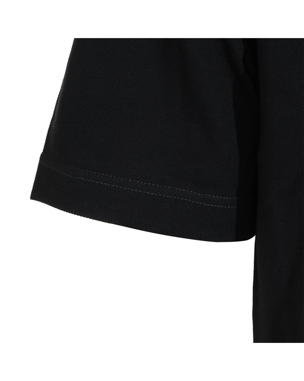 Eleventy Black Button-Up Polo Shirt for men