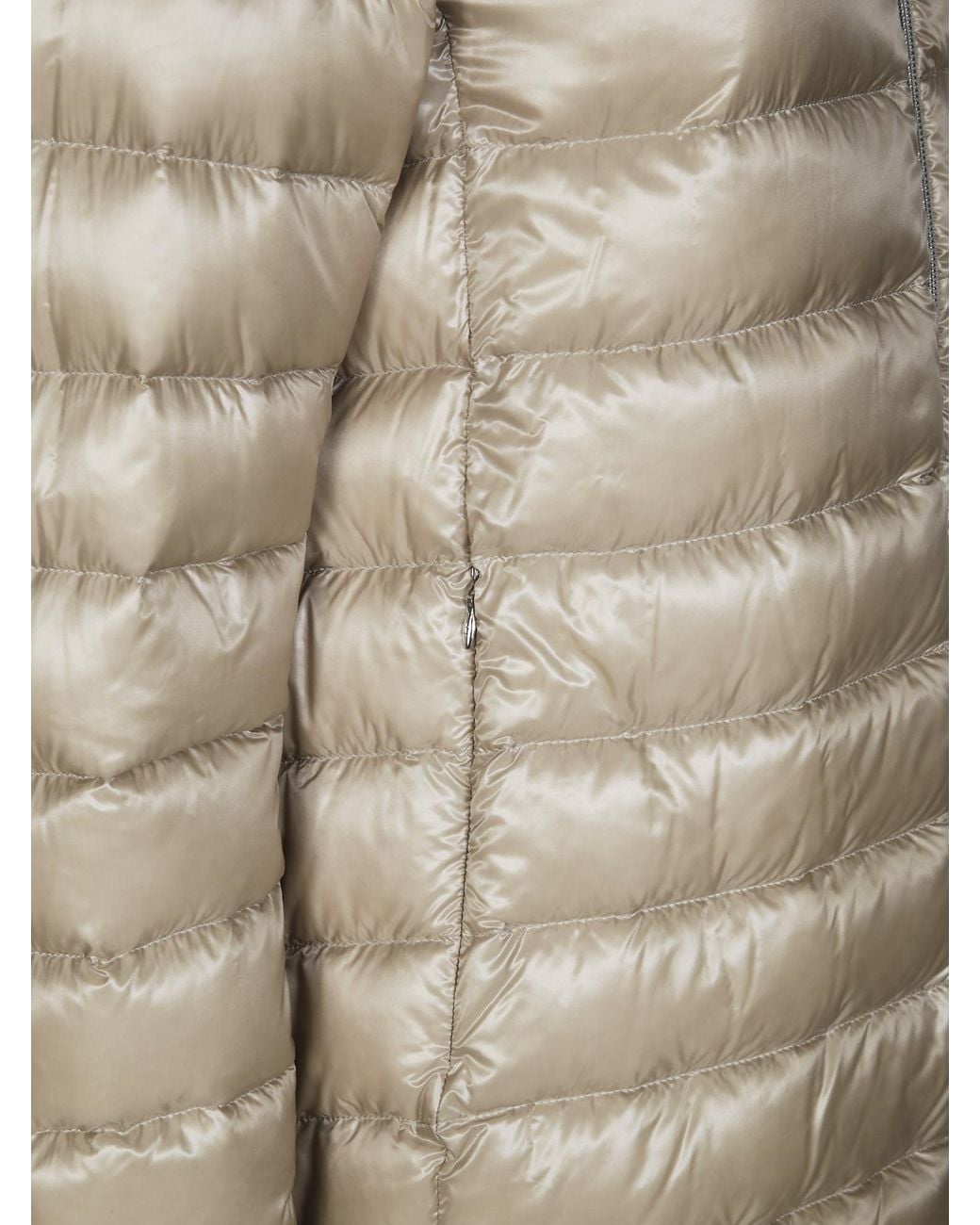Herno Gray Hooded Down Jacket