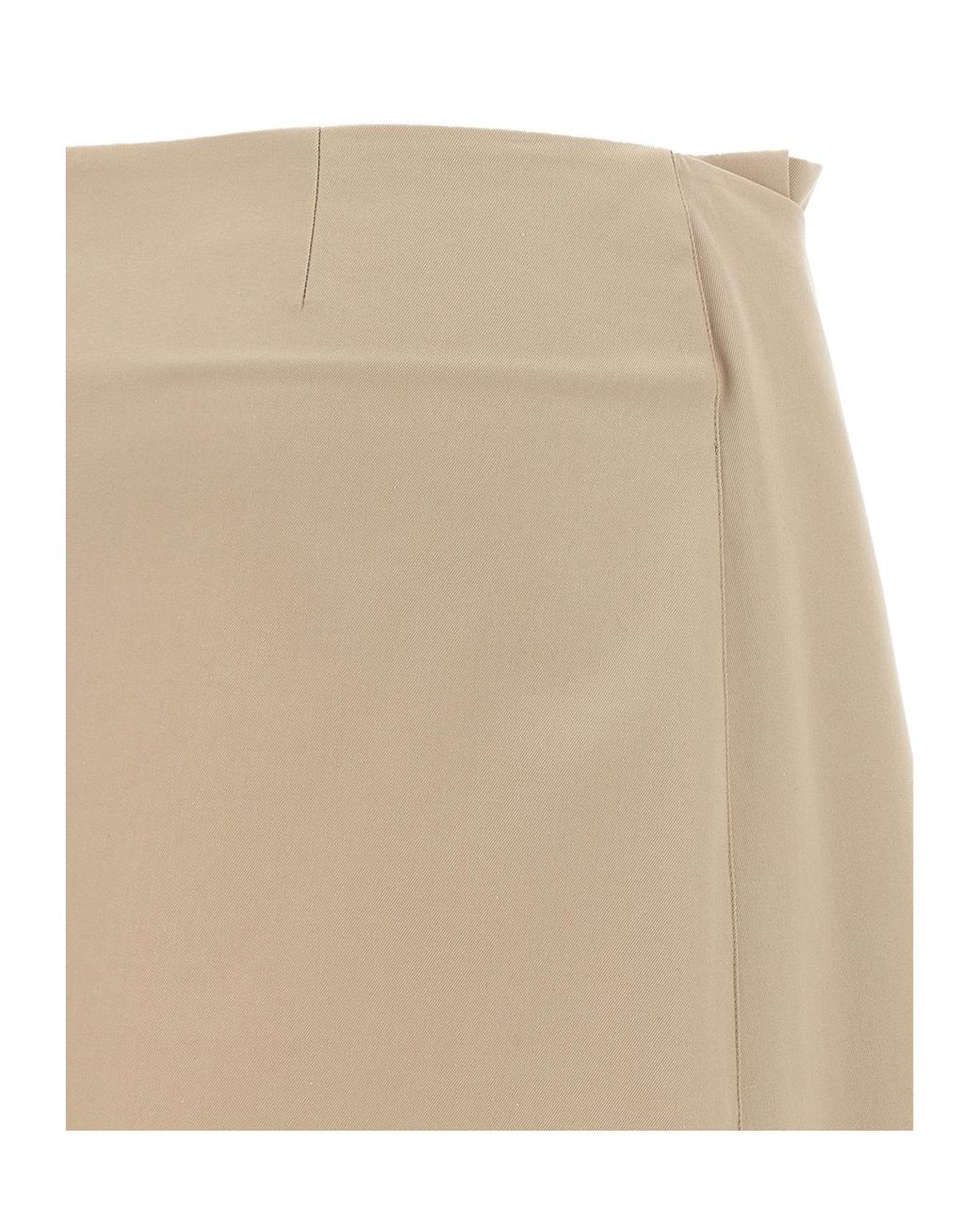 Loewe Natural Drawstring Mini Skirt