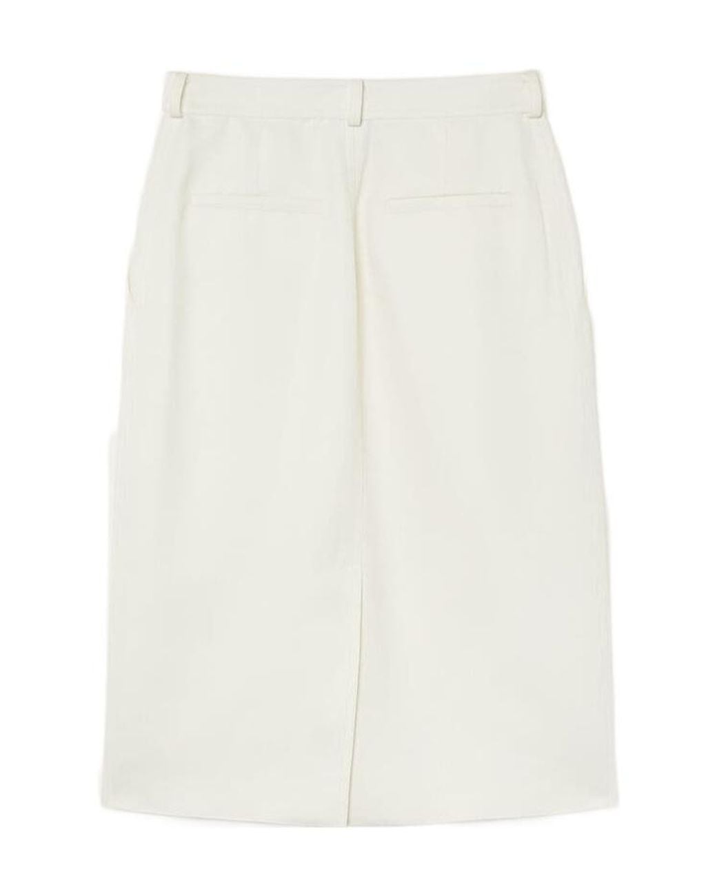Loro Piana White Emilia Skirt