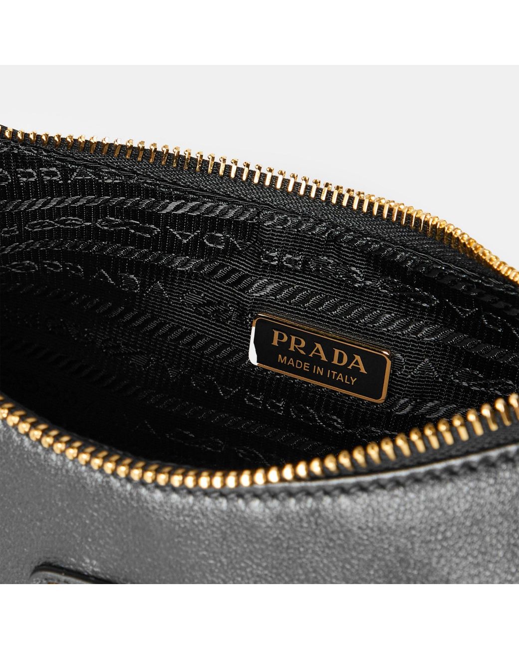 Prada Black Leather Hobo Bag