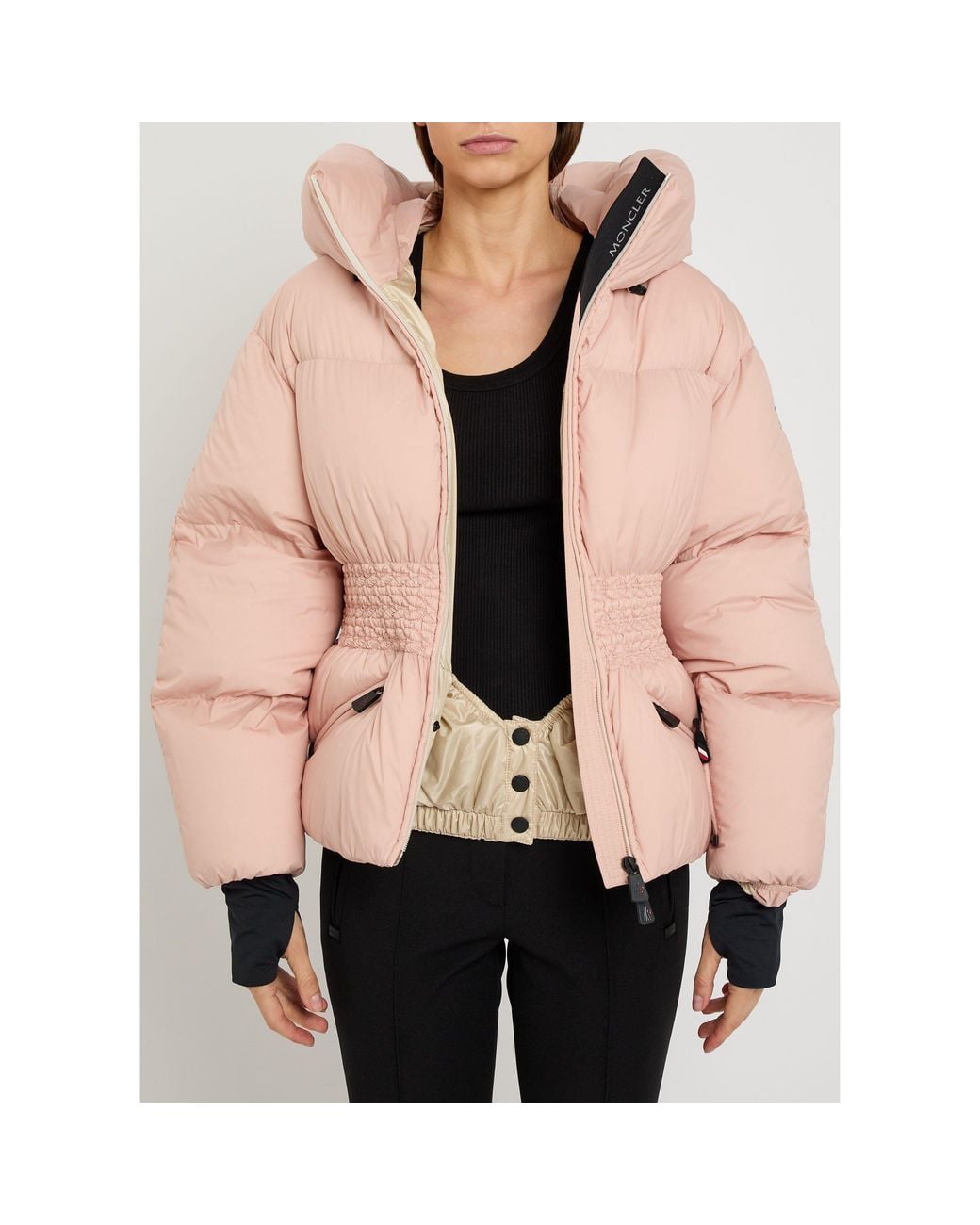 Moncler Pink Down Ski Jacket