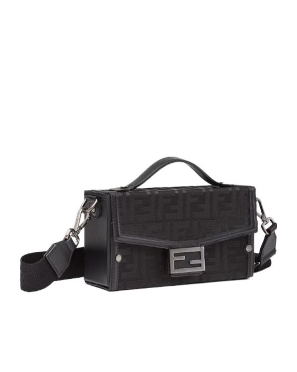 Fendi Black Soft Trunk Shoulder Bag for men