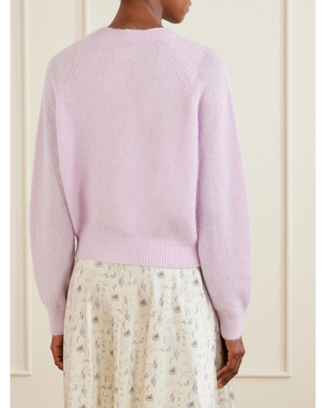 Doen Pink Wool-Blend Cardigan