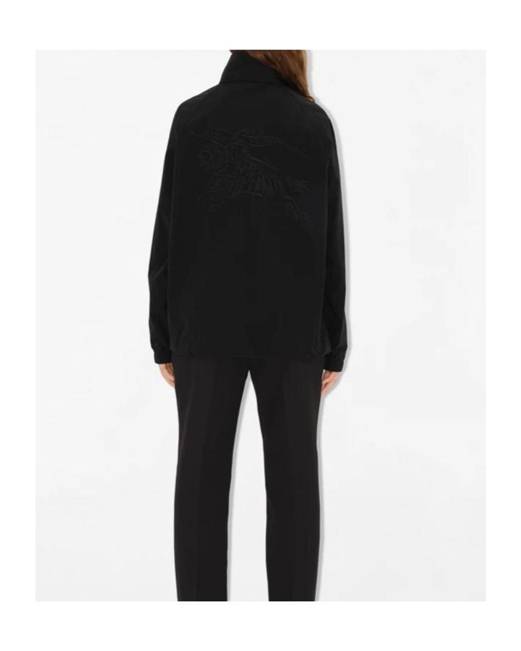 Burberry Black Ekd Zip-Up Lightweight Jacket