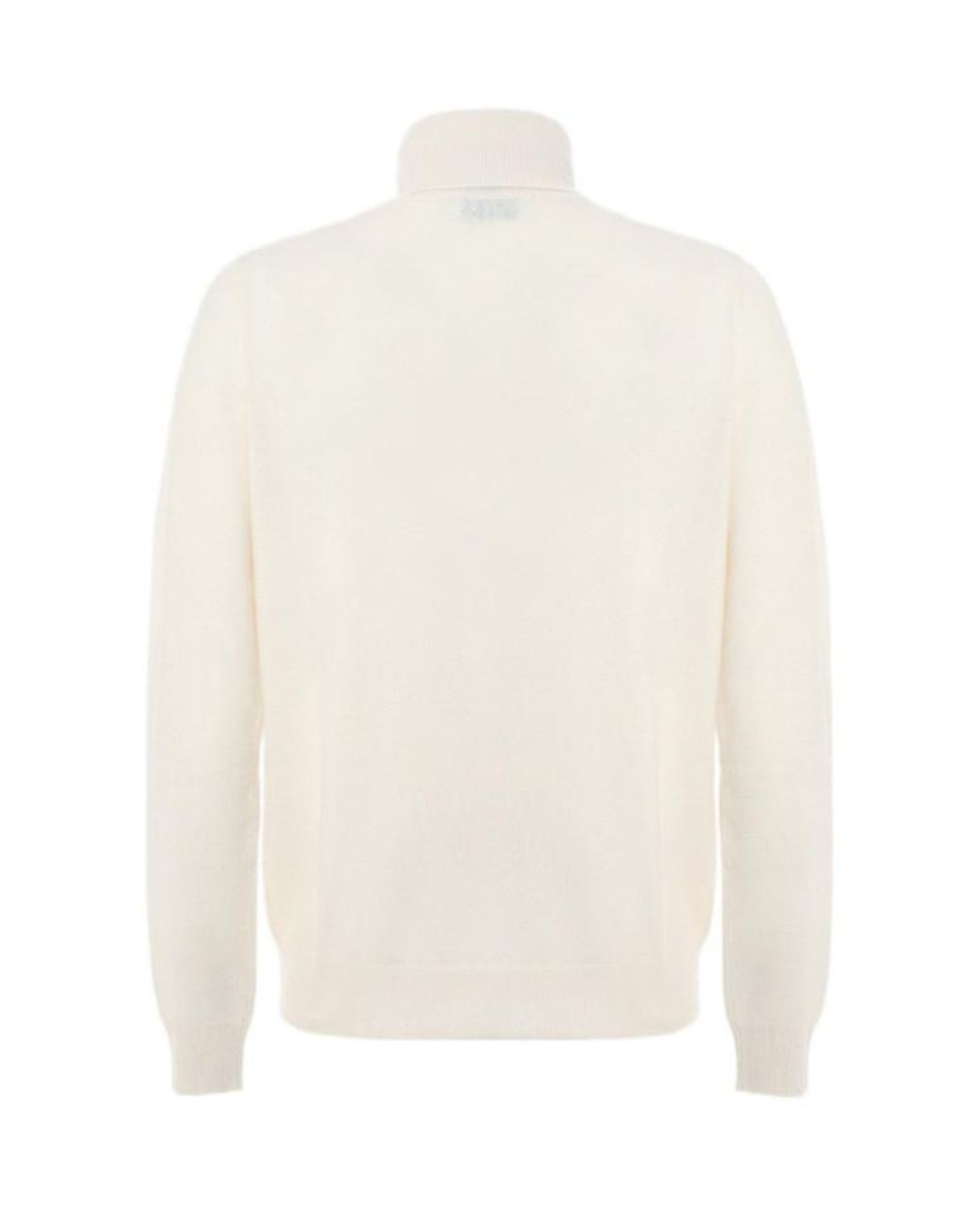 Malo White Basic Turtleneck Knitwear for men