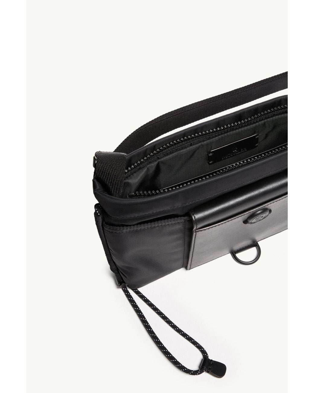 Moncler Black Kenton Drill Crossbody Bag for men