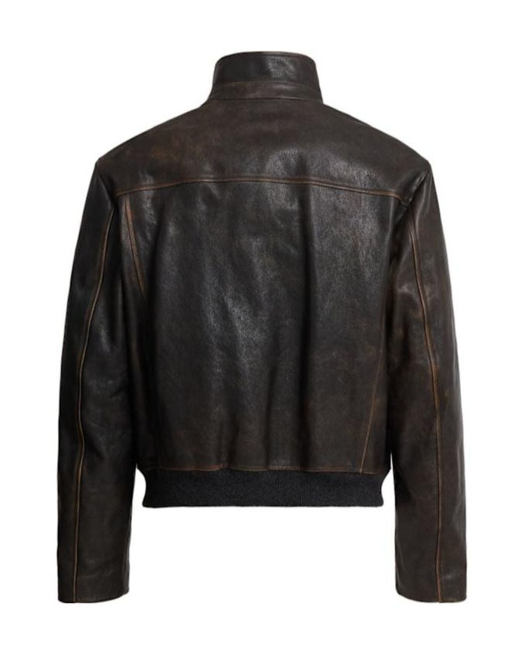The Row Black Akia Leather Jacket for men