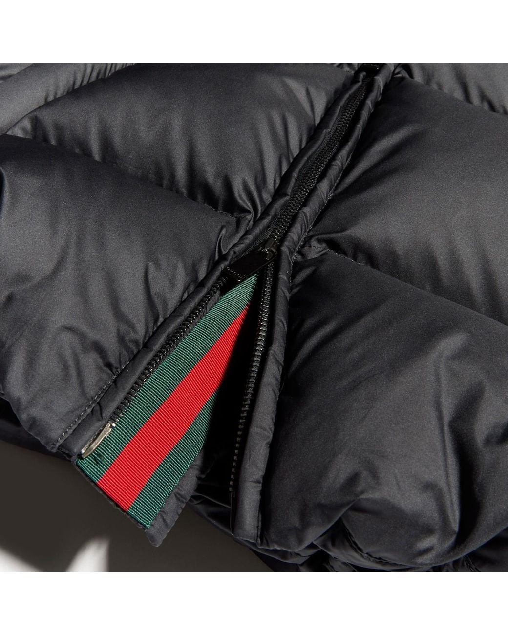 Gucci Black Padded Cropped Puffer Jacket