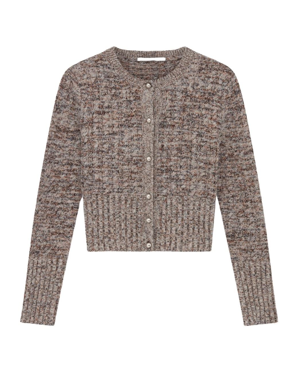 Stella McCartney Brown Crew-Neck Cardigan
