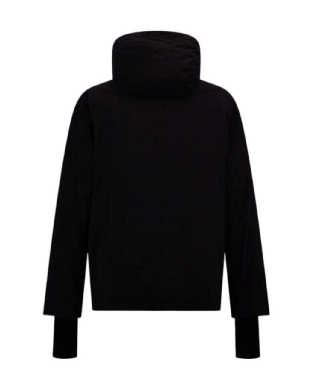 Herno Black Laminar Zip Pocket Hooded Jacket for men