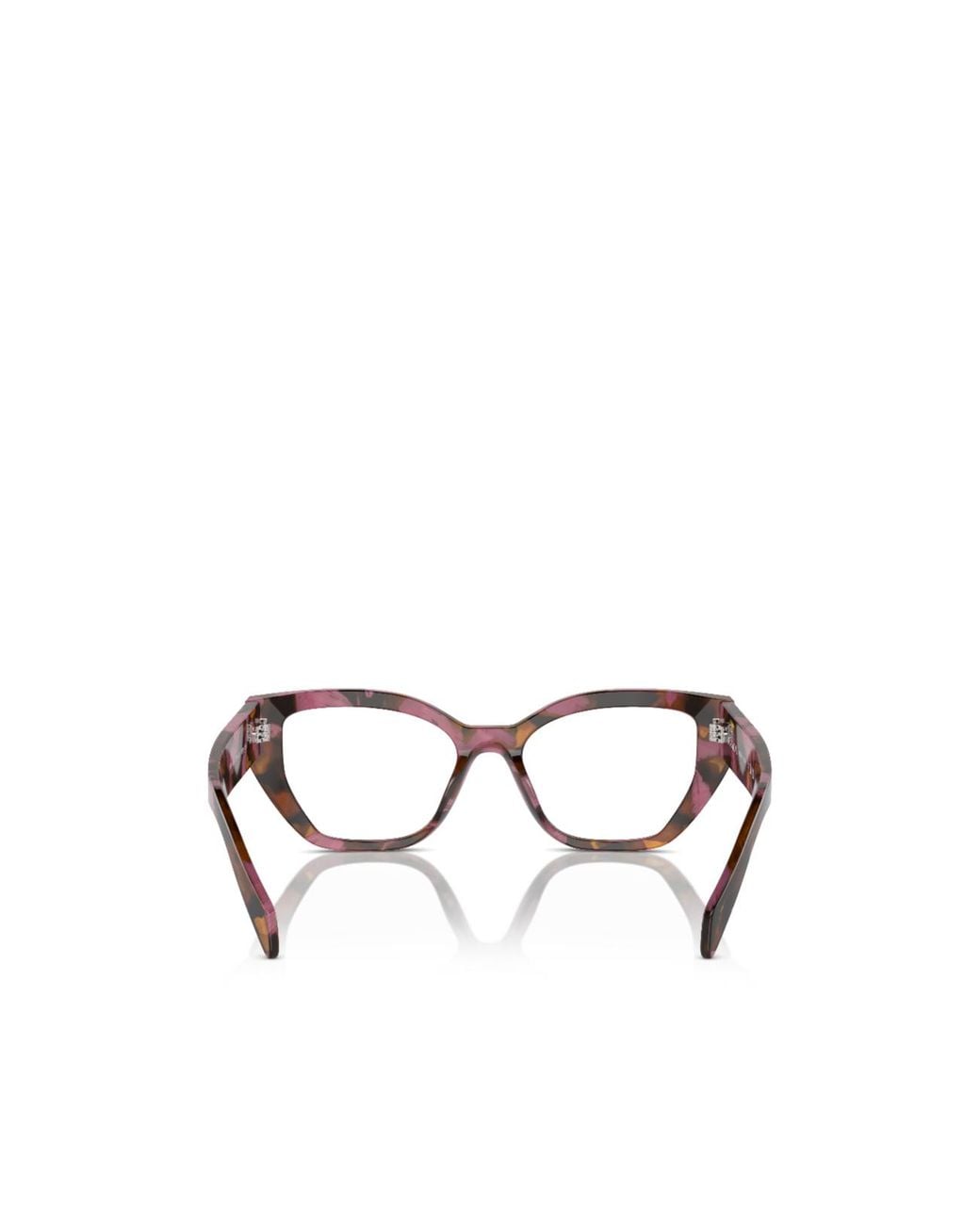 Prada White Eyewear Cat-Eye Glasses