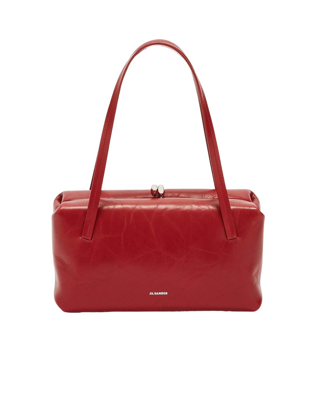 Jil Sander Red Goji Soft Handle Tote Bag
