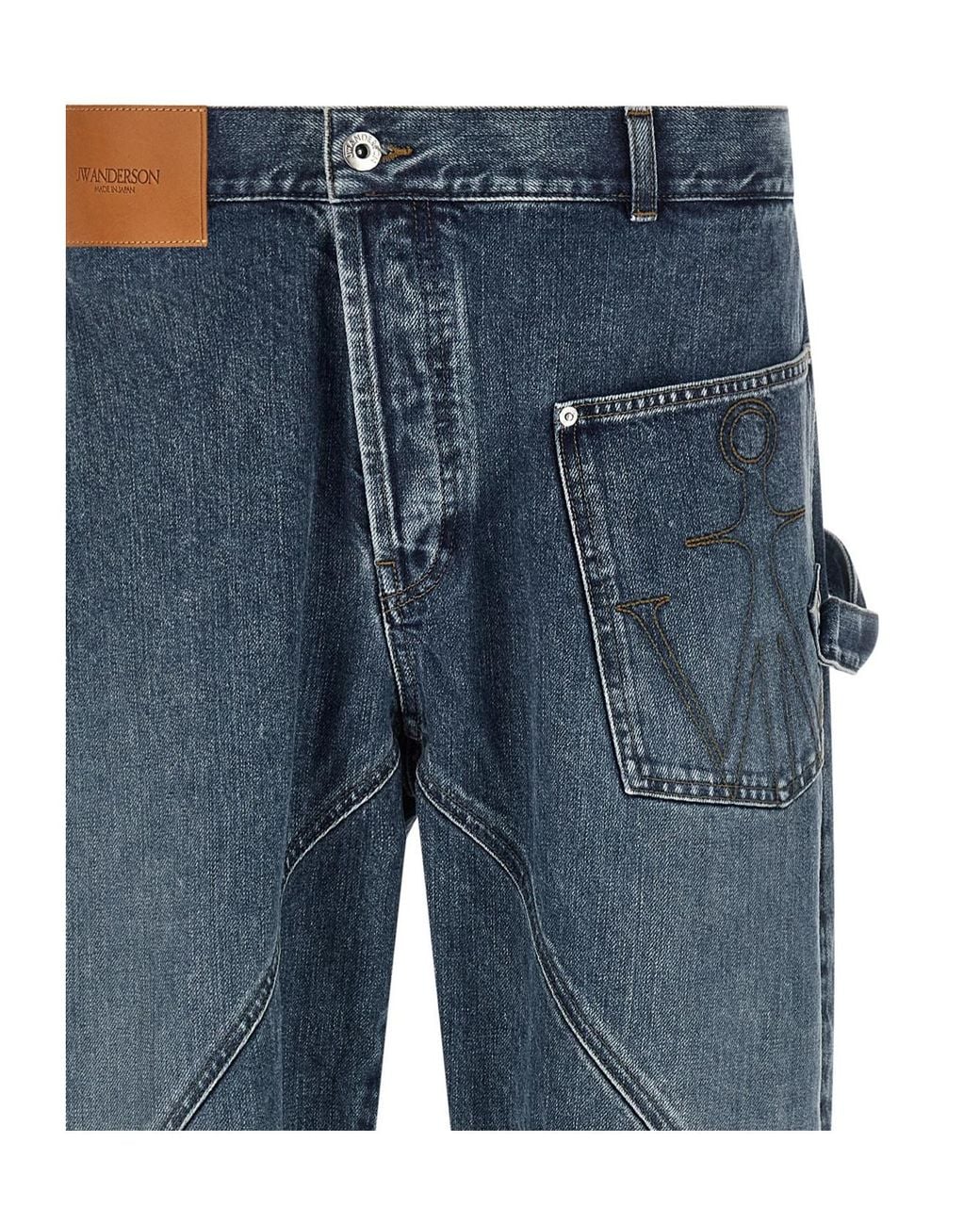J.W. Anderson Blue Jw Anderson Twisted Workwear Jeans for men