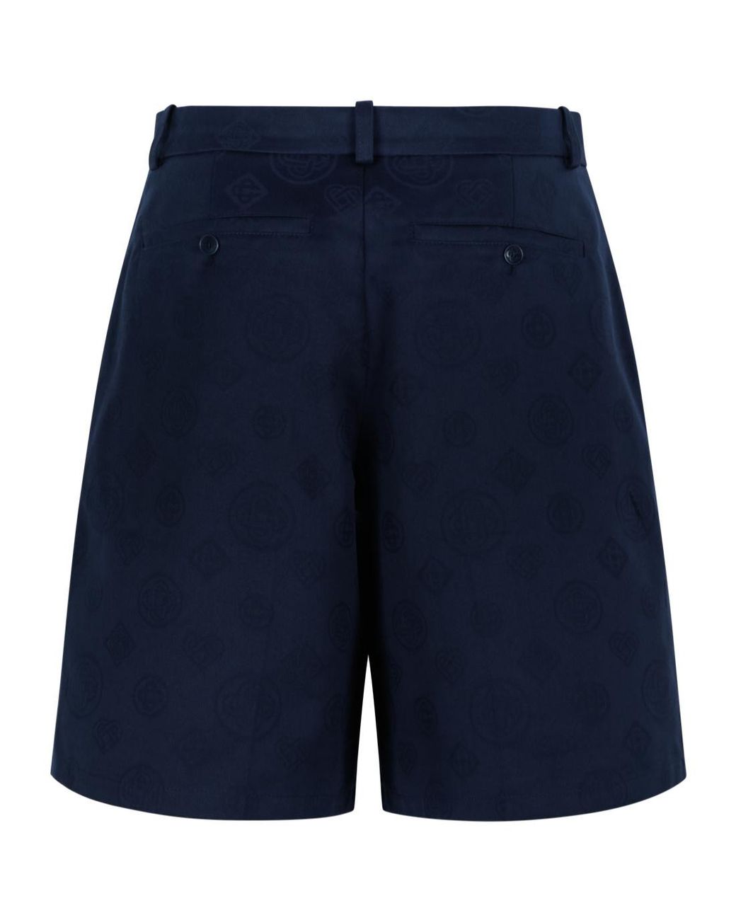 Casablanca Blue Letter-Patterned Shorts for men