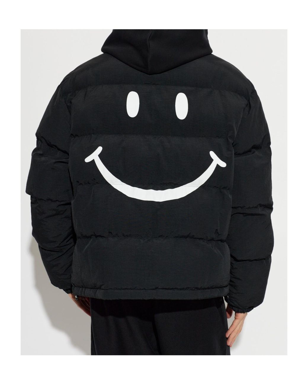 Moschino Black X Smiley Padded Jacket for men