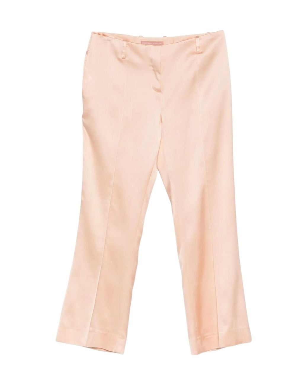 Ermanno Scervino Natural Cropped Flared Trousers