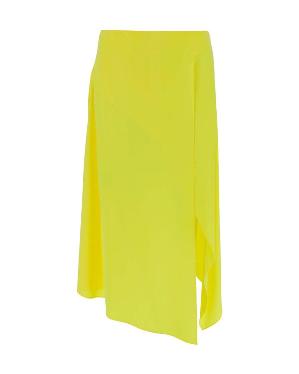 Stella McCartney Yellow Asymmetric Midi Skirt