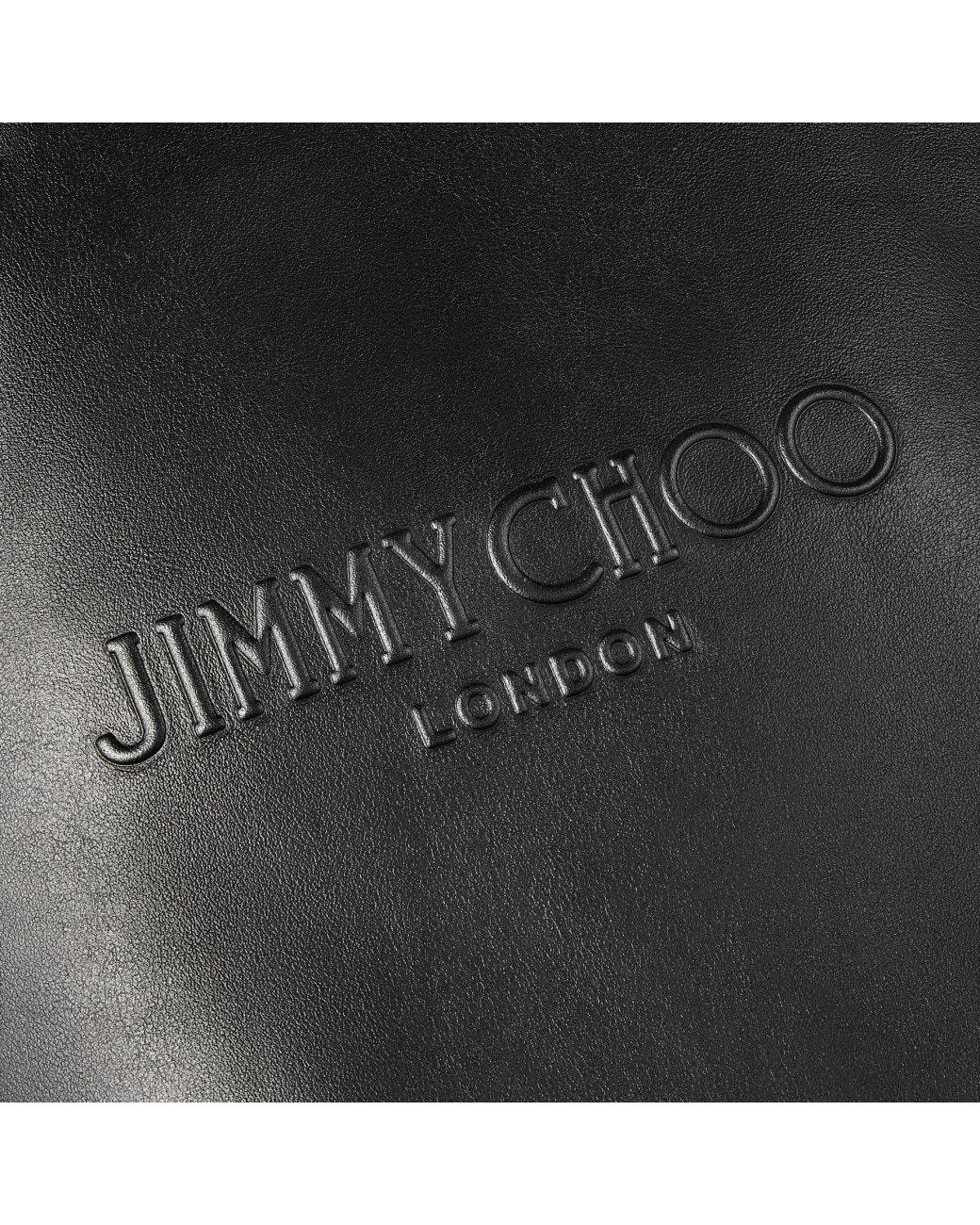 Jimmy Choo Black Logo Embossed Top Handle Tote Bag for men