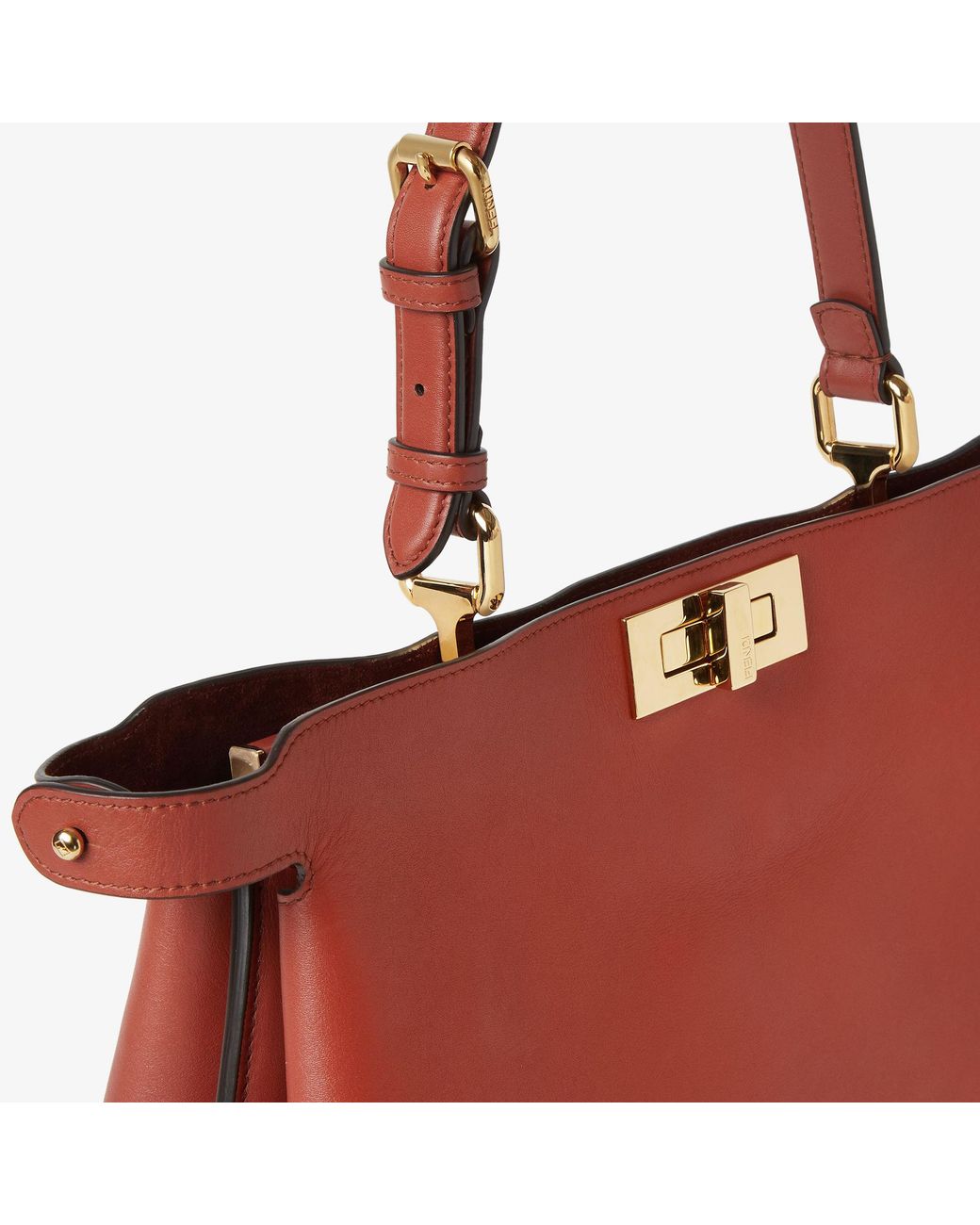 Fendi Red Sienna Leather Bag