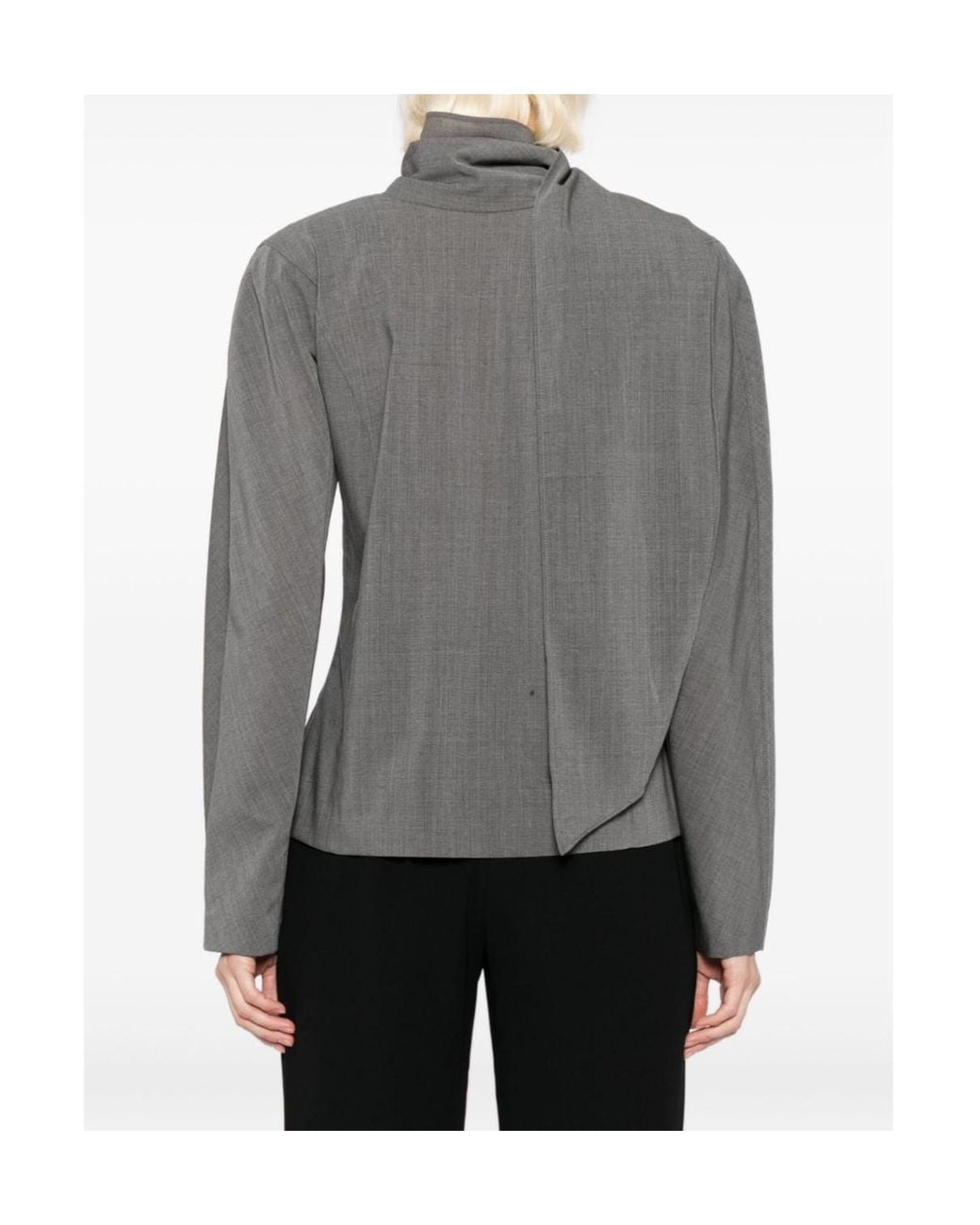 Jacquemus Gray The Chale Long Sleeved Blouse