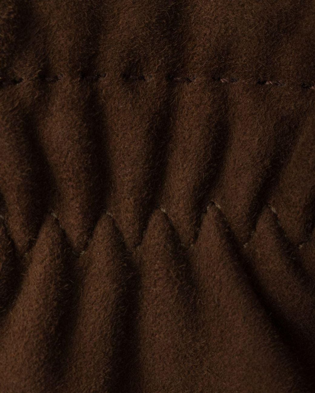 Prada Brown Triangle-Logo Gloves for men