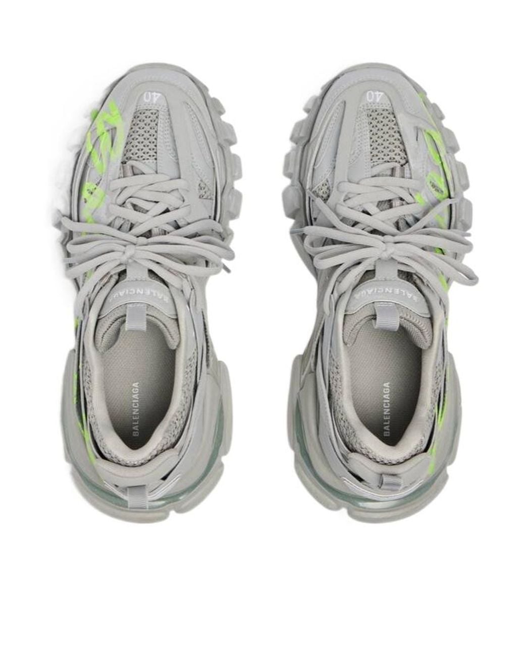 Balenciaga Green Sneakers Track Polyurethane Trainers for men