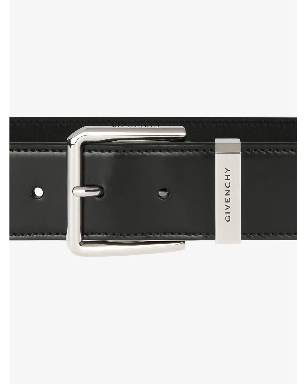 Givenchy White Gentleman Buckled Belt for men