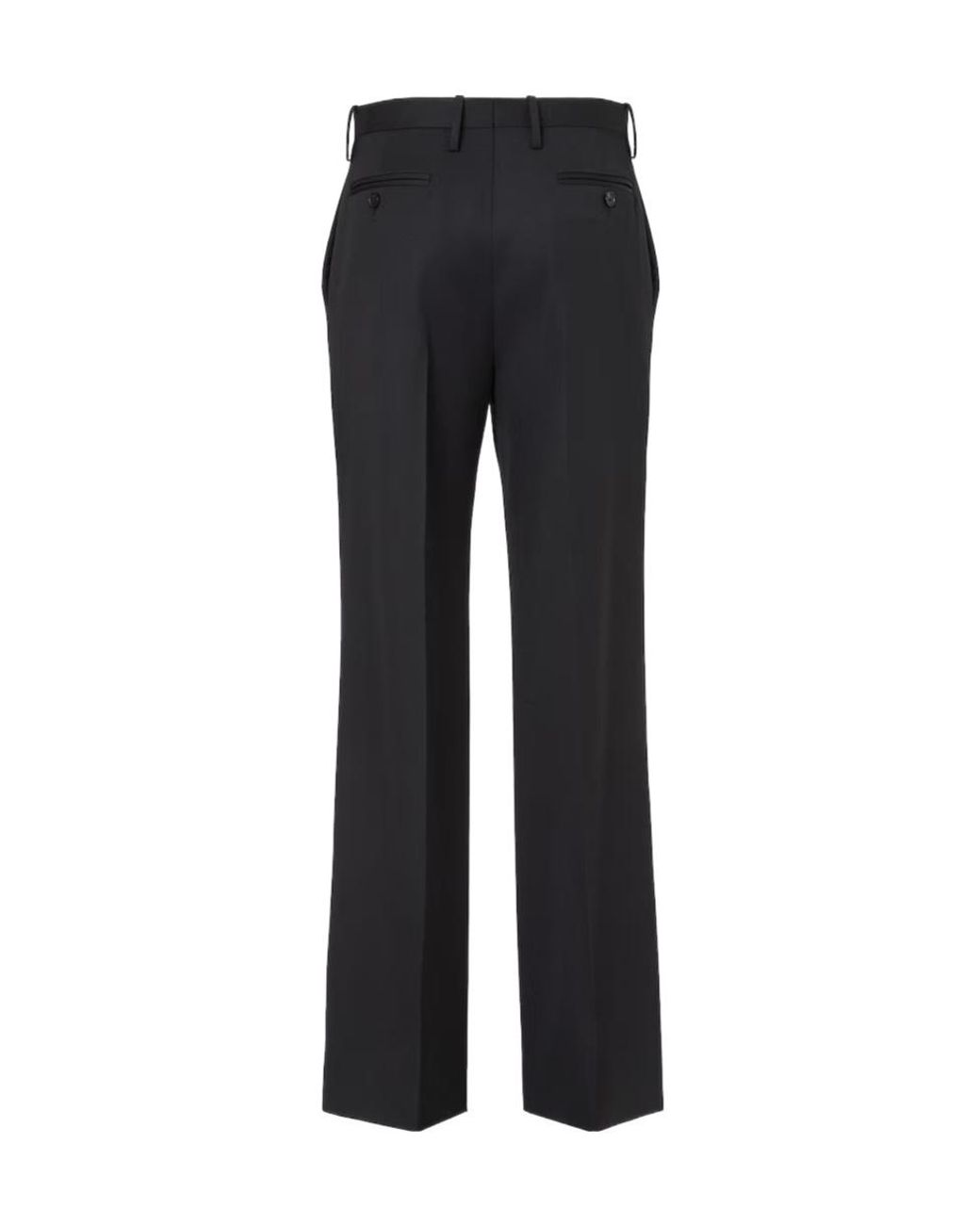 Fendi Black Tailored Straight-Leg Trousers