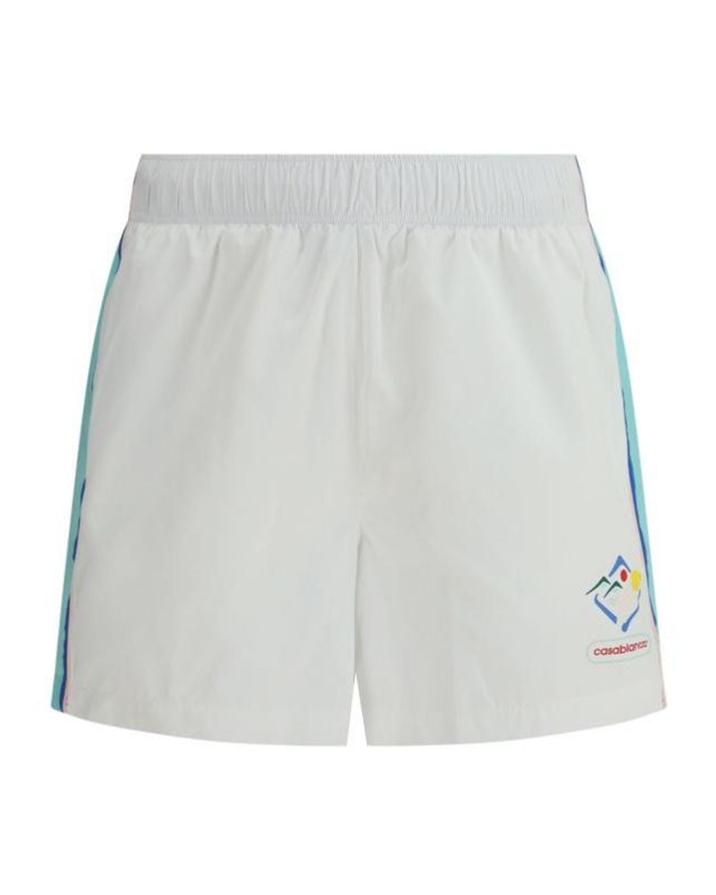Casablanca Gray Elastic Waist Shorts for men
