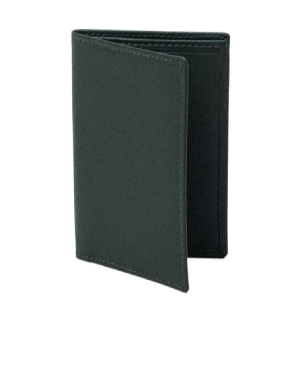 Comme des Garçons Green Classic Group Stitched Cardholder for men