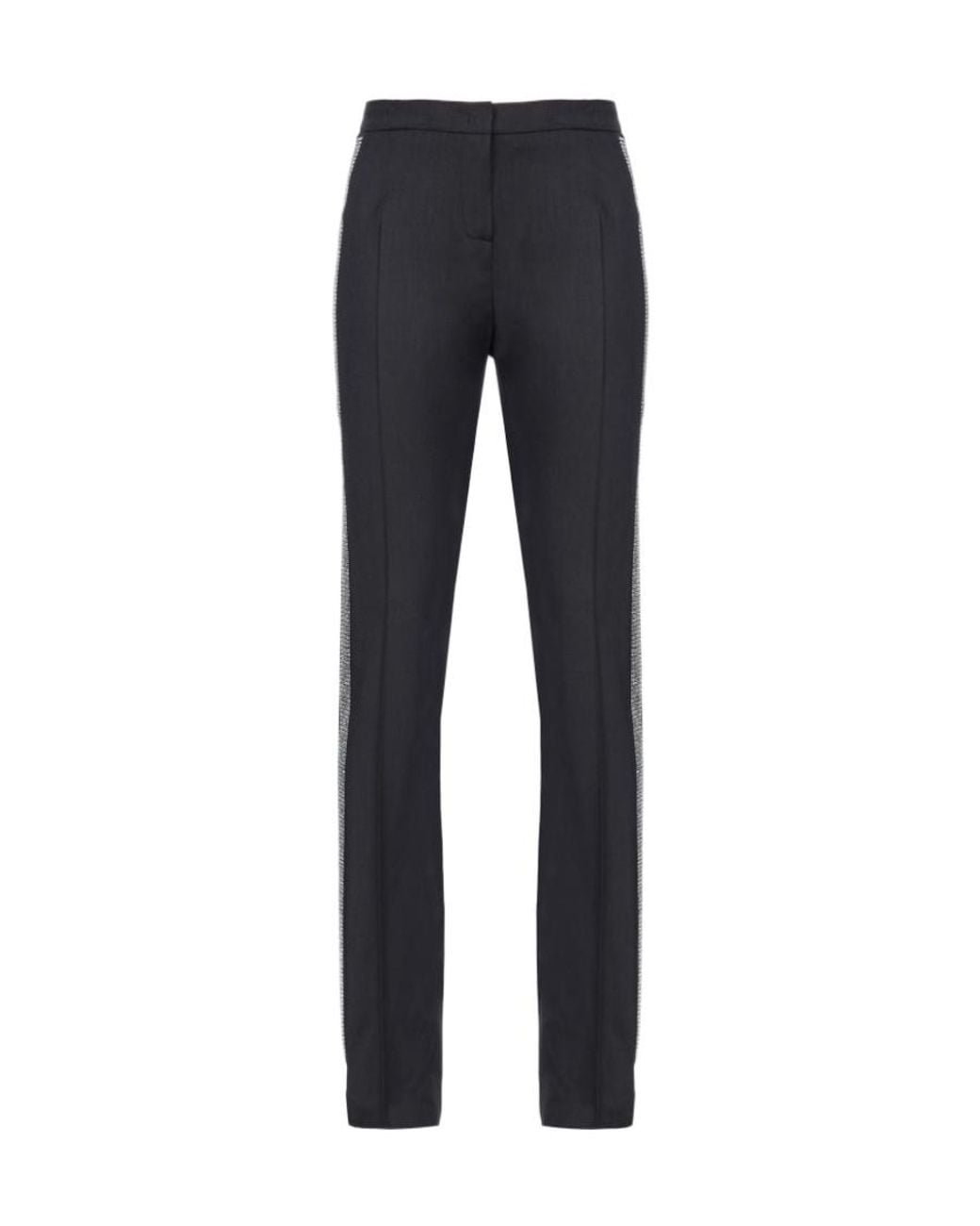 Pinko Blue Embellished Tailored Trousers