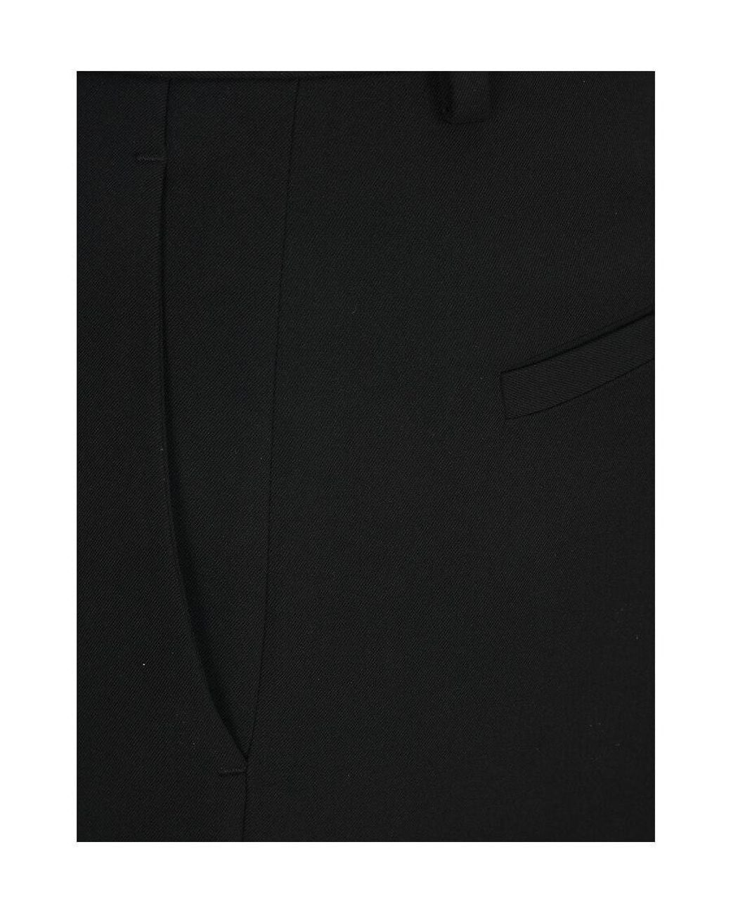 RED Valentino Black Slim High-Waist Trousers