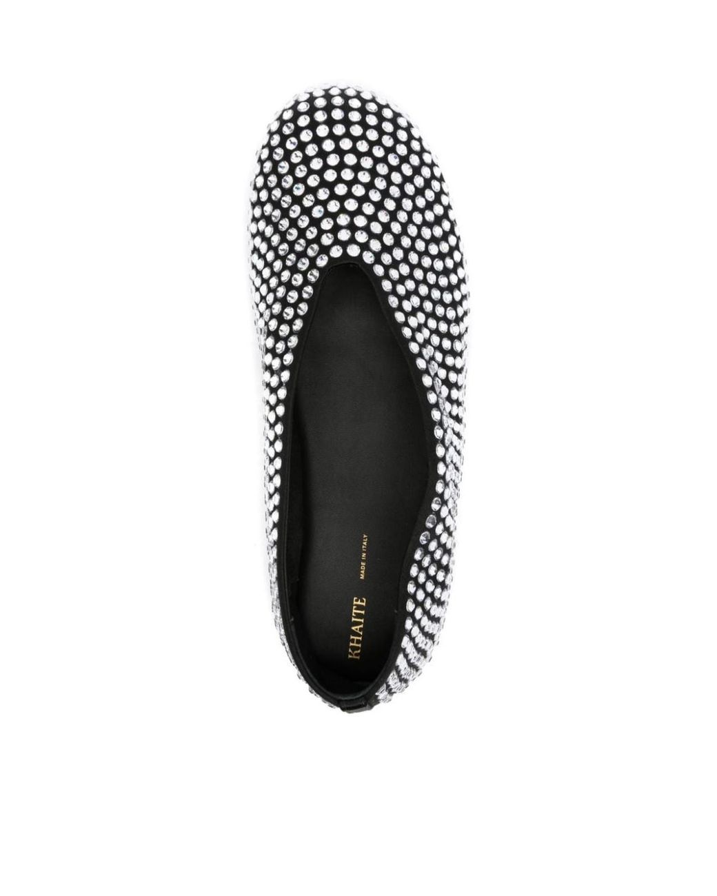 Khaite Black Round-Head Flat Shoes