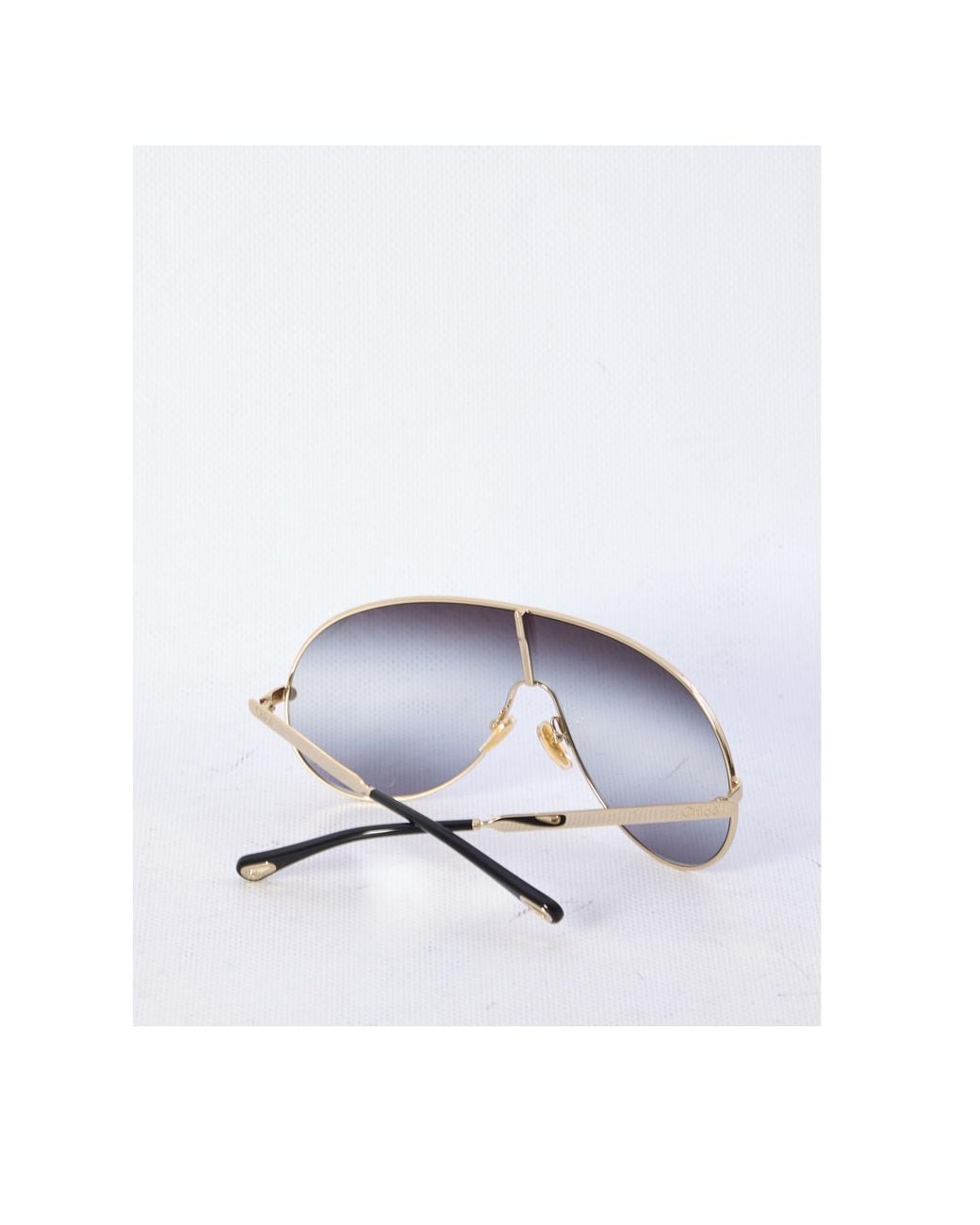Chloé White Chloé Eyewear Rimless Aviator Sunglasses