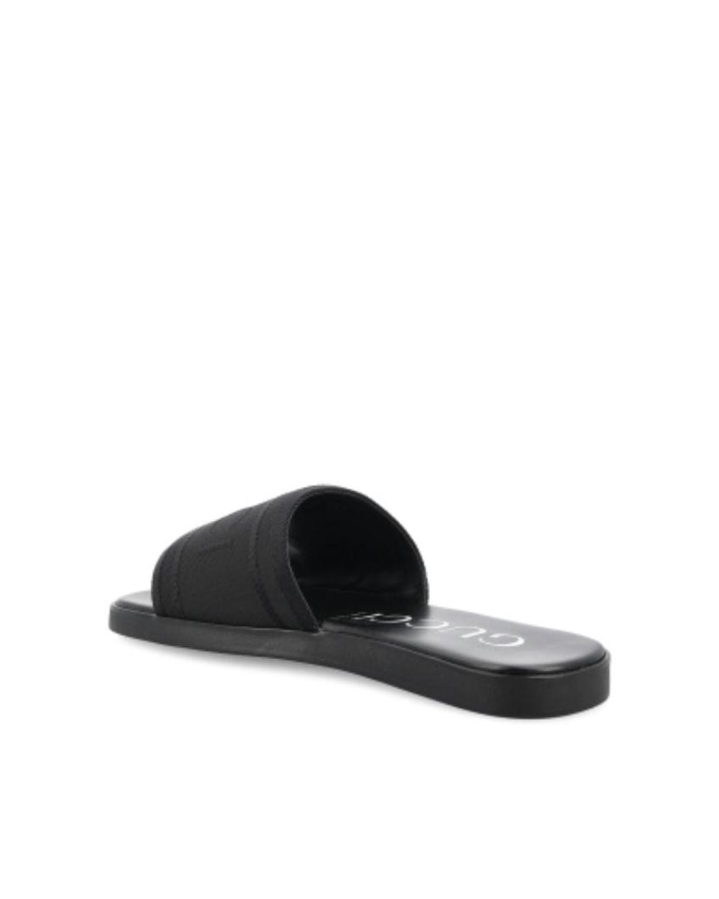 Gucci Black Logo Strap Slide Sandals for men