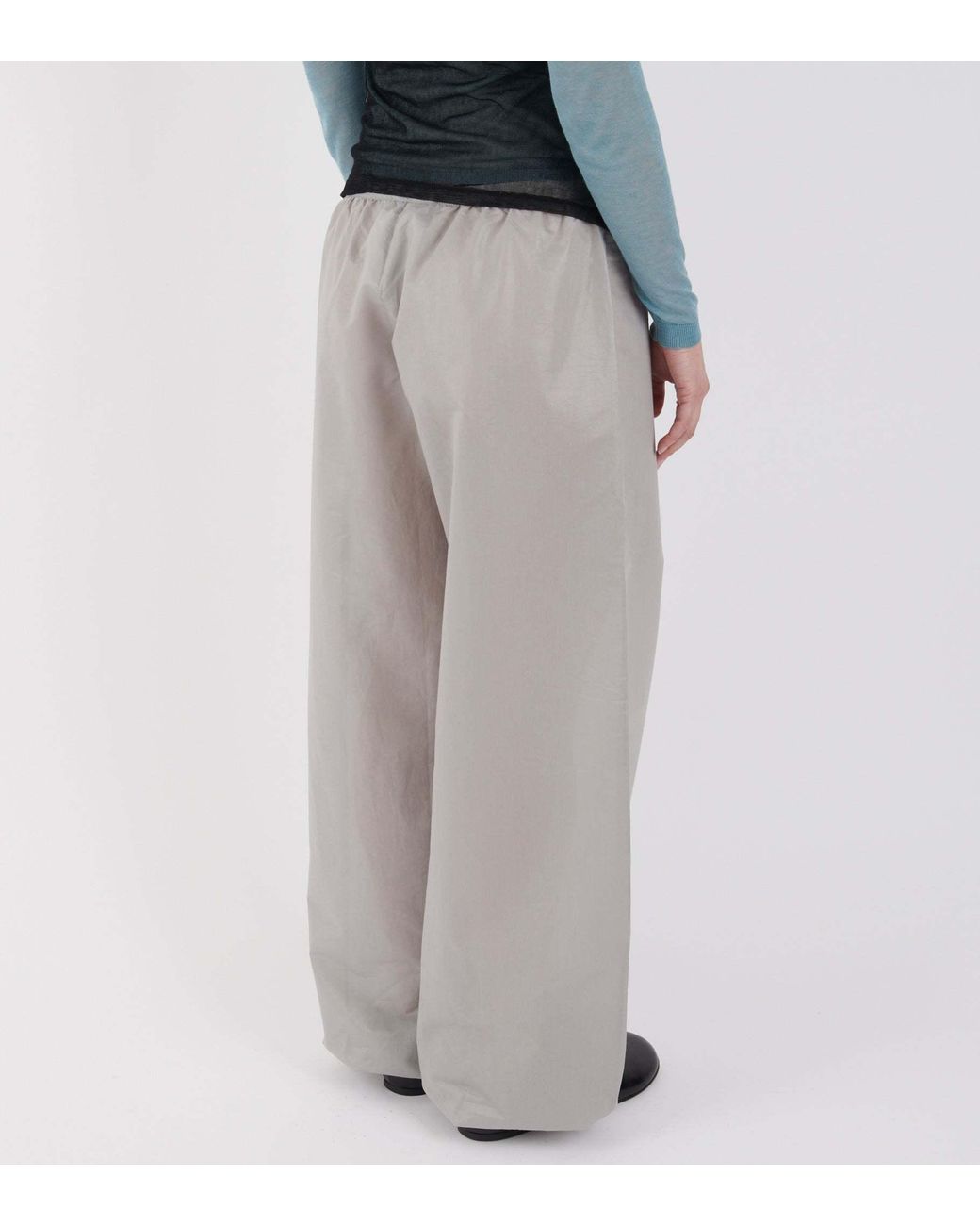 Paloma Wool Gray Elastic Waist Casual Pants