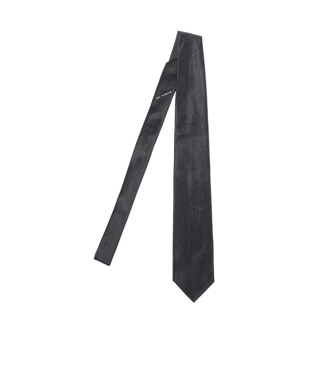 Zegna Black Pointed Tie for men